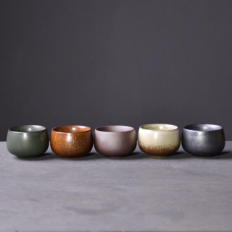日式陶瓷咖啡杯/茶杯 5件套裝 80ML