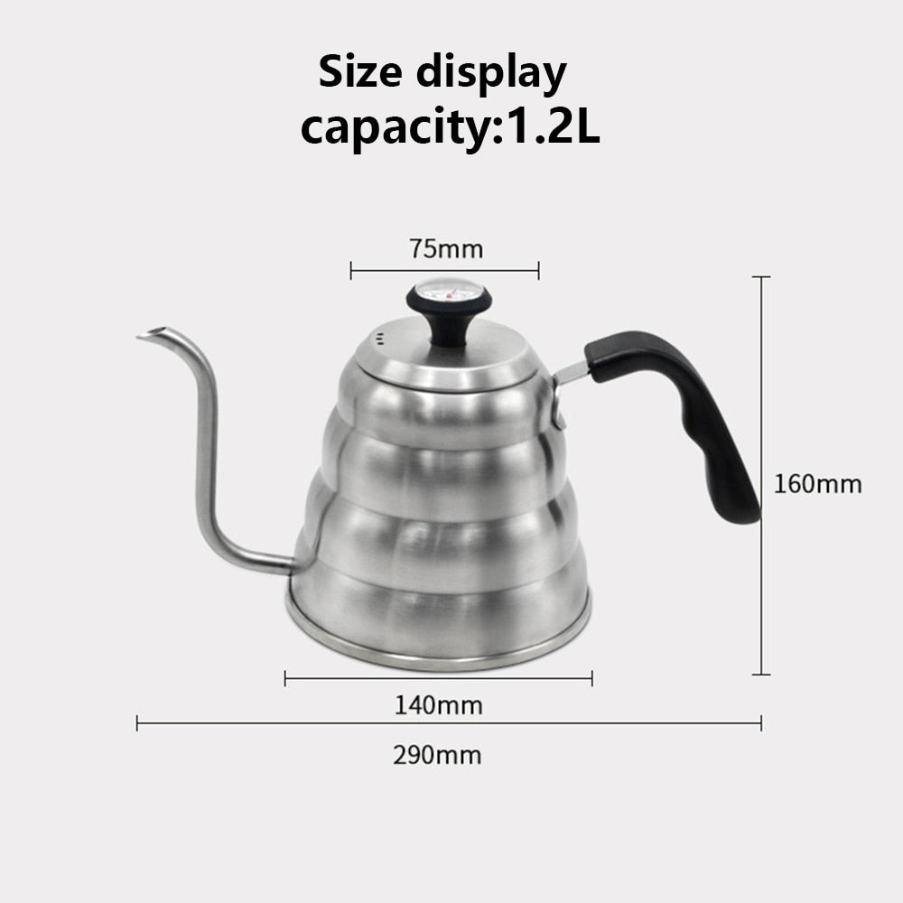 不銹鋼長嘴咖啡壺 (連溫度計)